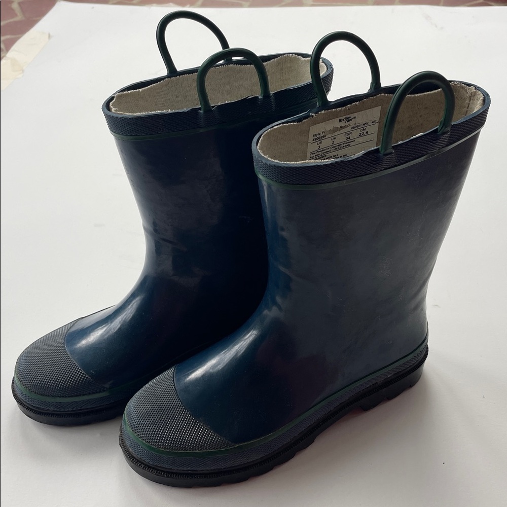 Western Chief Kids size 3 Dark Blue Rain Boots